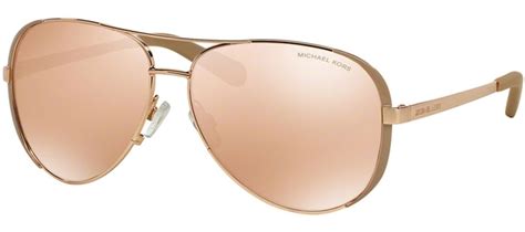 michael kors chelsea mk5004 gold 1017r1 59mm|Michael Kors MK5004 Chelsea Aviator Sunglasses Rose Gold .